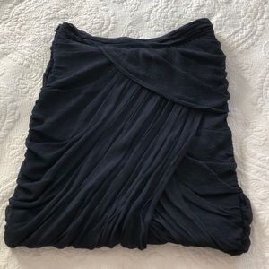 Club Monaco navy chiffon skirt